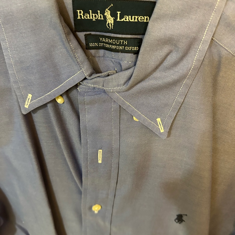 Ralph Lauren Blue Casual Button Down Shirt